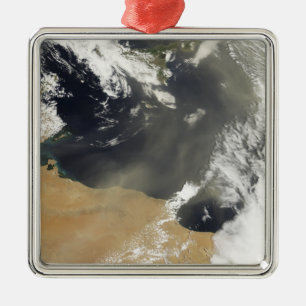 Dust plumes blowing off the north African coast Metal Ornament