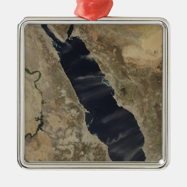 Dust plumes over the Red Sea Metal Ornament (Front)