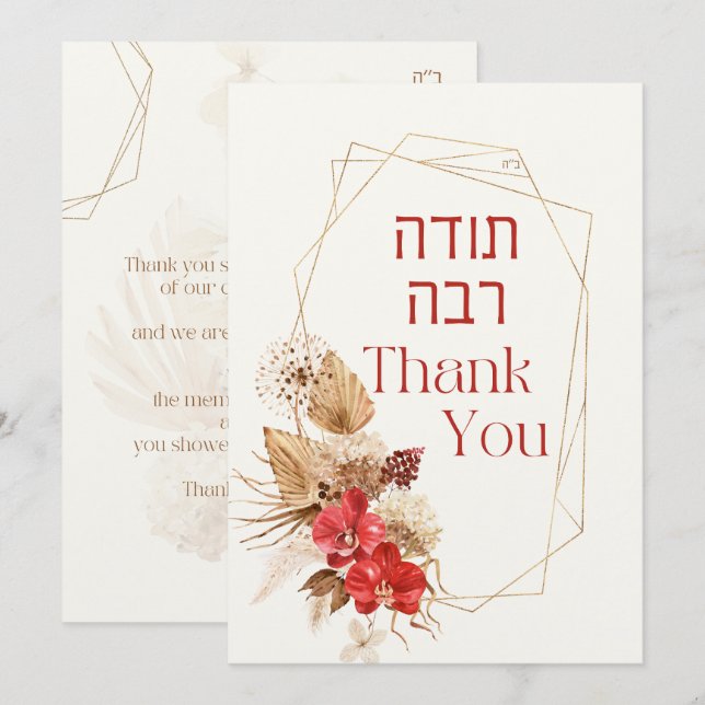 Dust & Red Terracotta Boho Jewish Chuppah (Front/Back)