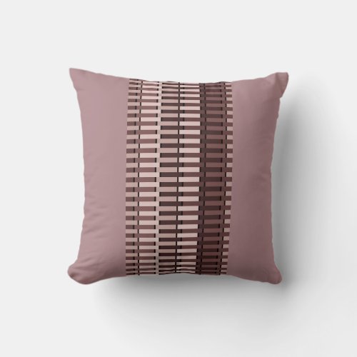 Dust Rose Red Stylish Modern Chic Pattern Throw Pillow