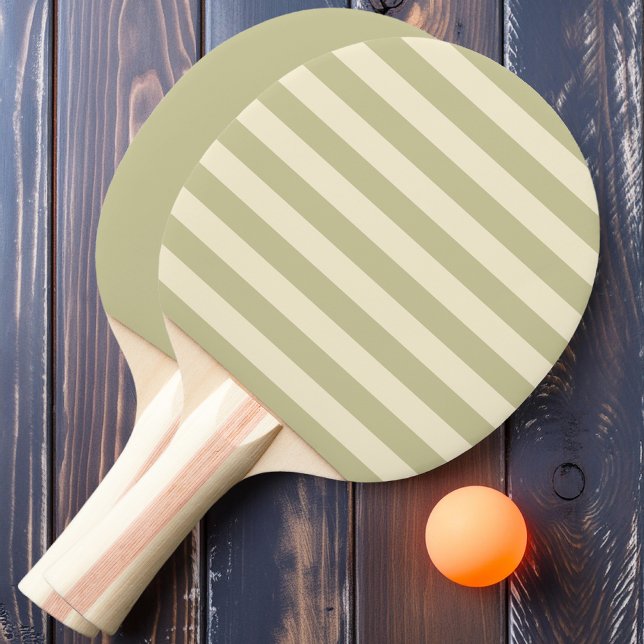 Dust Sage Polo Stripes and Solid Ping Pong Paddle (Creator Uploaded)