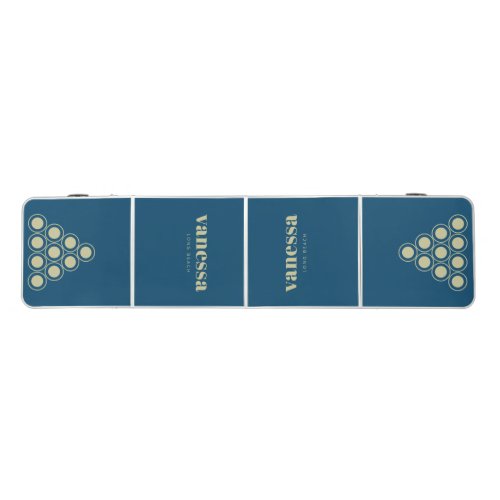 Dust Sage Reverse Minimal Modern Classic Name Beer Pong Table