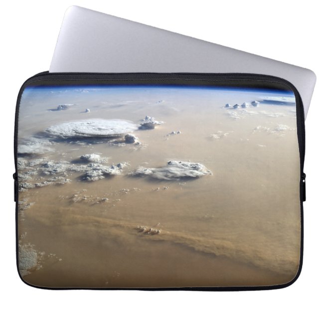 Dust Storm Across The Sand Seas Of Sahara Desert. Laptop Sleeve (Front)