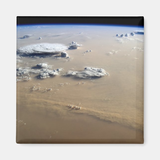 Dust Storm Across The Sand Seas Of Sahara Desert. Magnet (Front)