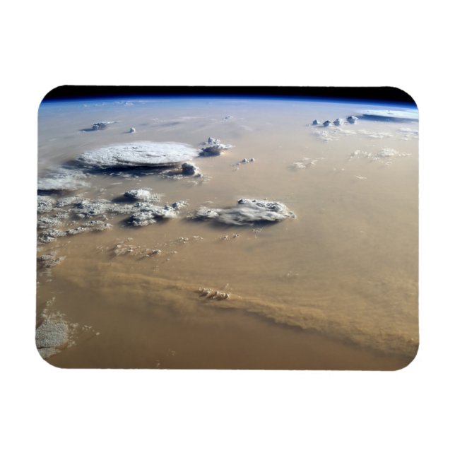 Dust Storm Across The Sand Seas Of Sahara Desert. Magnet (Horizontal)