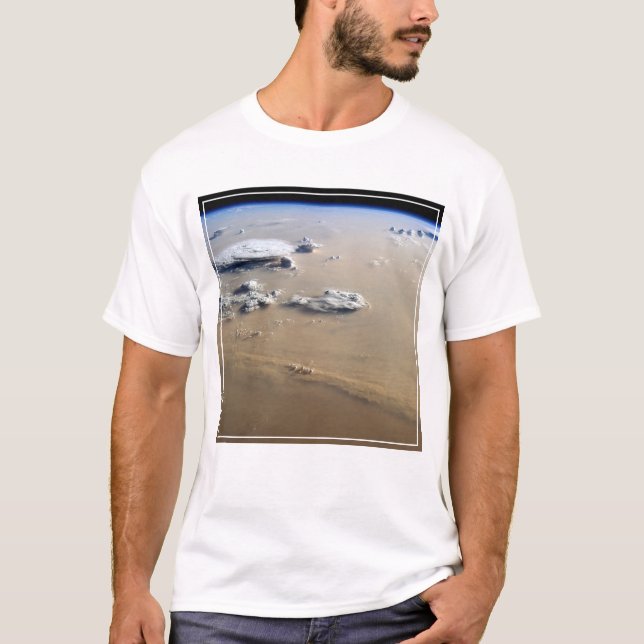 Dust Storm Across The Sand Seas Of Sahara Desert. T-Shirt (Front)