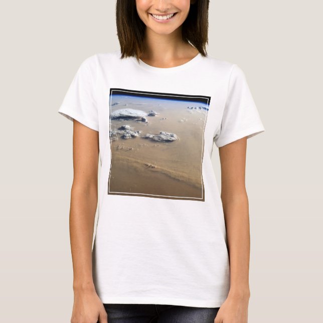 Dust Storm Across The Sand Seas Of Sahara Desert. T-Shirt (Front)