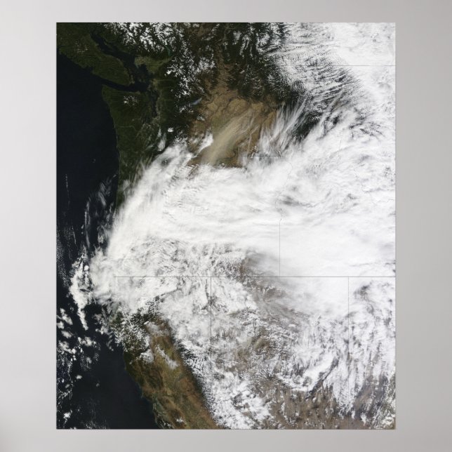 Dust storm in eastern Washington, USA Poster (Front)