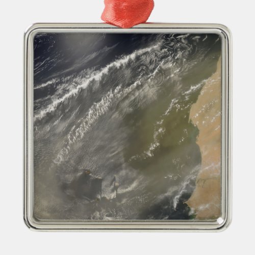 Dust storm off West Africa 2 Metal Ornament