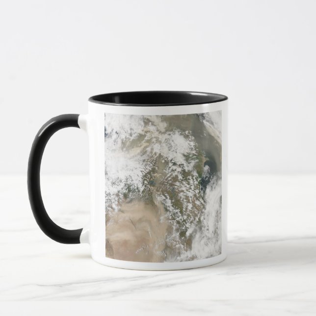 Dust storms over the Middle East Mug (Left)