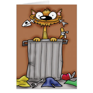 Dustbin Cat Cards
