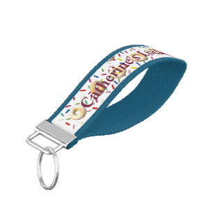 Dusted Donuts and Sprinkles Wrist Keychain