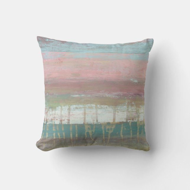 Dusted Horizon Throw Pillow (Front)