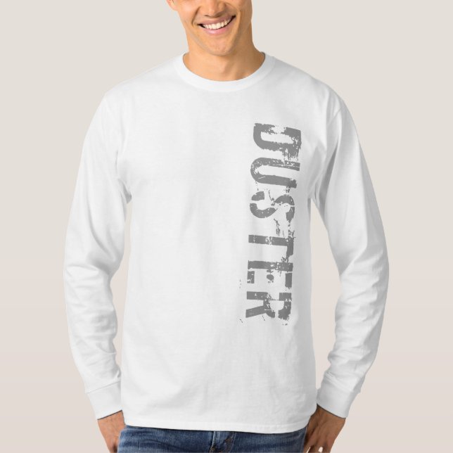 Duster Logo Vert Apparel T-Shirt (Front)