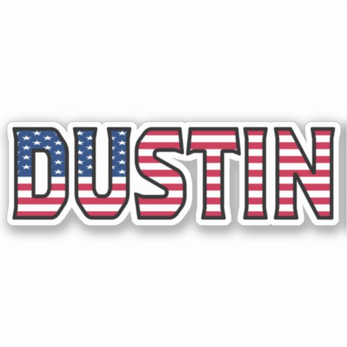 Dustin Name First Name USA Sticker Stickerset