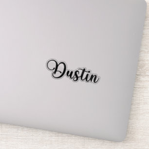Dustin Name - Handwritten Calligraphy Sticker