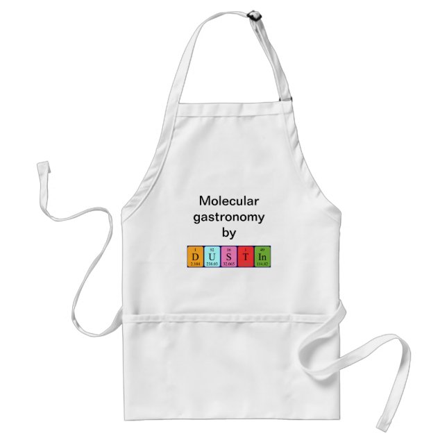 Dustin periodic table name apron (Front)