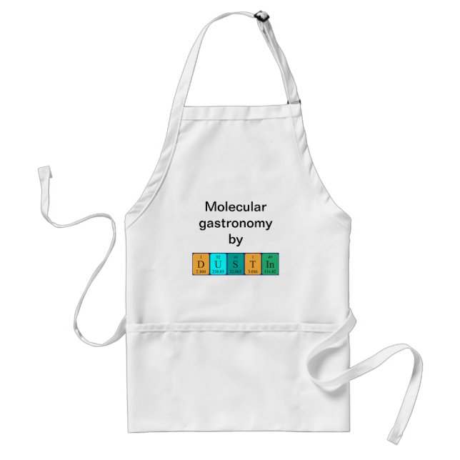 Dustin periodic table name apron (Front)