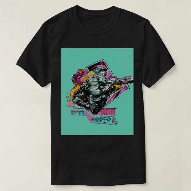 Dustin Poirier "The Diamond" Hard Work P T-Shirt (Design Front)