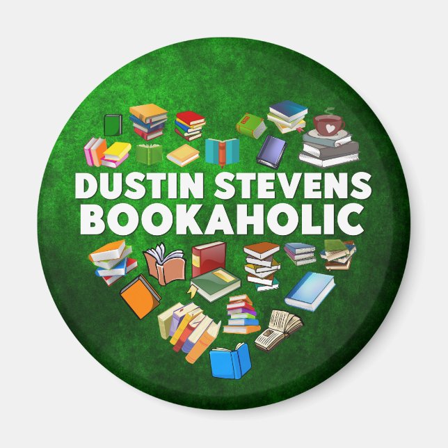 Dustin Stevens Bookaholic Magnet (Front)