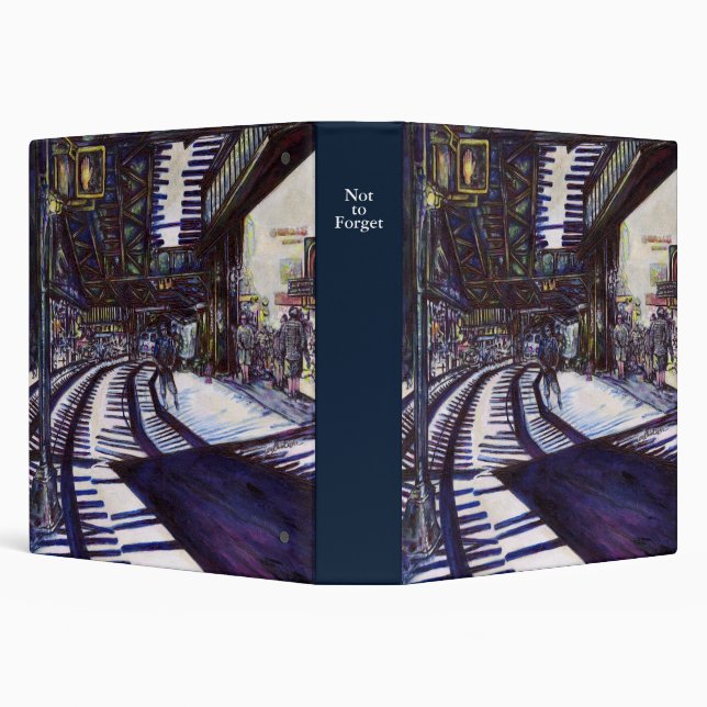 Dusting the Piano 3 Ring Binder (Background)