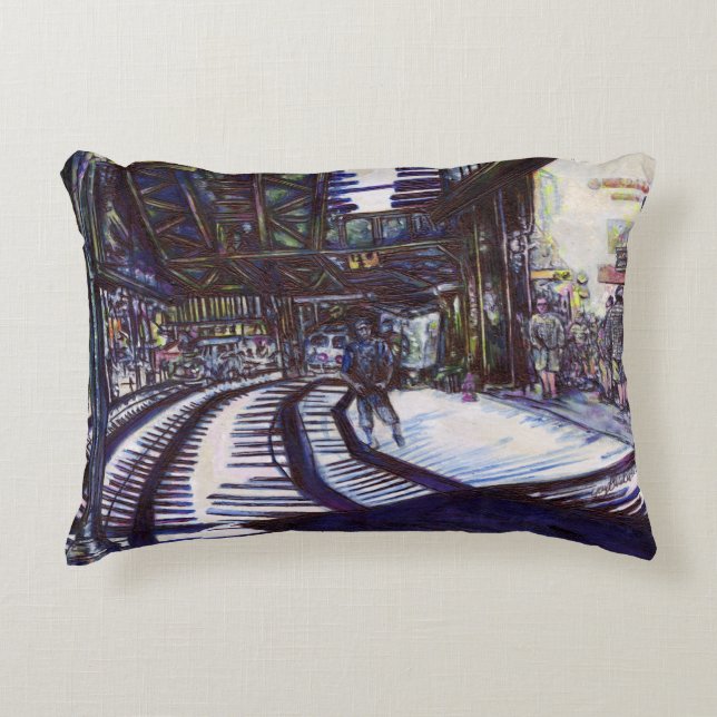 Dusting the Piano Accent Pillow (Front)