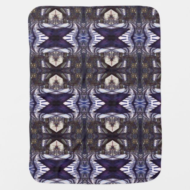 Dusting the Piano Baby Blanket (Front)