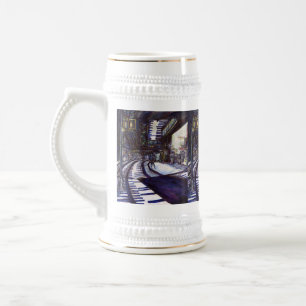 Dusting the Piano Beer Stein
