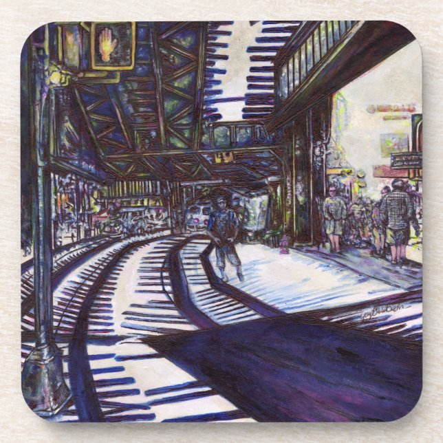 Dusting the Piano Beverage Coaster (Front)