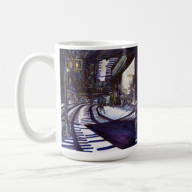 Dusting the Piano Coffee Mug (Left)
