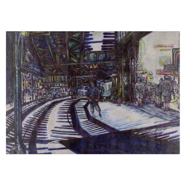 Dusting the Piano Cutting Board (Front)