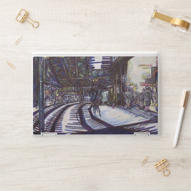 Dusting the Piano HP Laptop Skin (Desk)