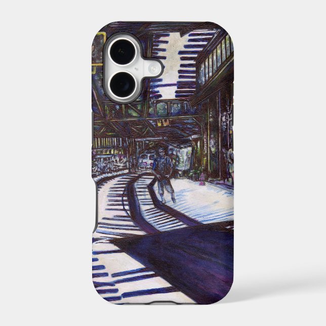 Dusting the Piano Iphone Case (Back)