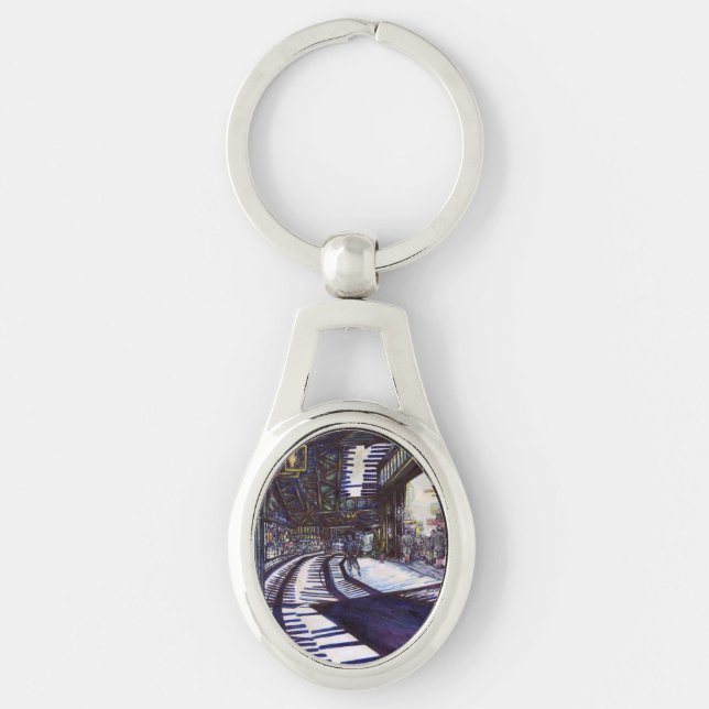 Dusting the Piano Keychain (Front)