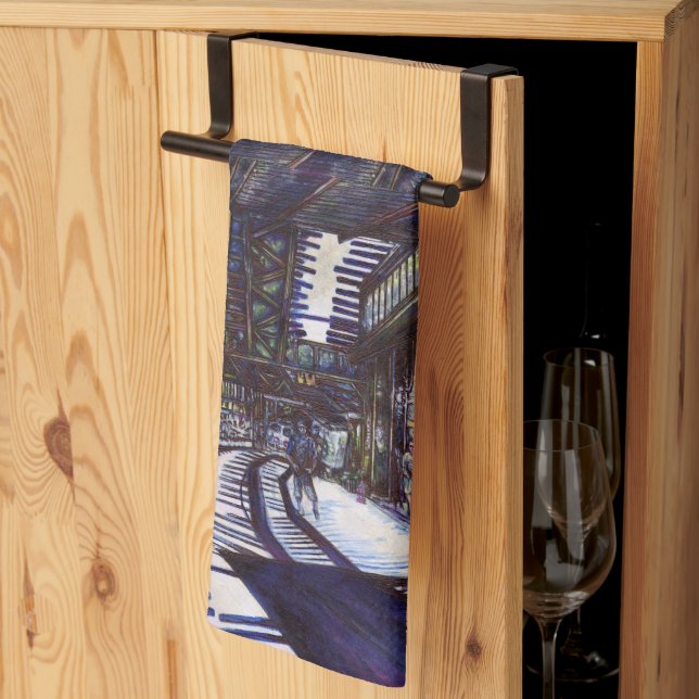 Dusting the Piano Kitchen Towel (Thirds Fold)