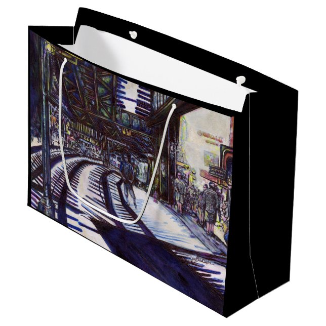 Dusting the Piano Large Gift Bag (Front Angled)