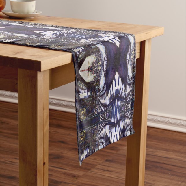 Dusting the Piano Long Table Runner (In Situ)