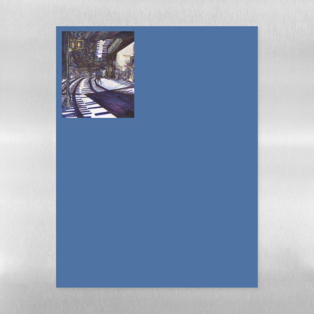 Dusting the Piano Magnetic Dry Erase Sheet (Vertical)