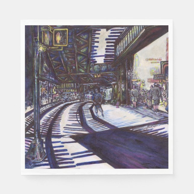 Dusting the Piano Napkins (Front)