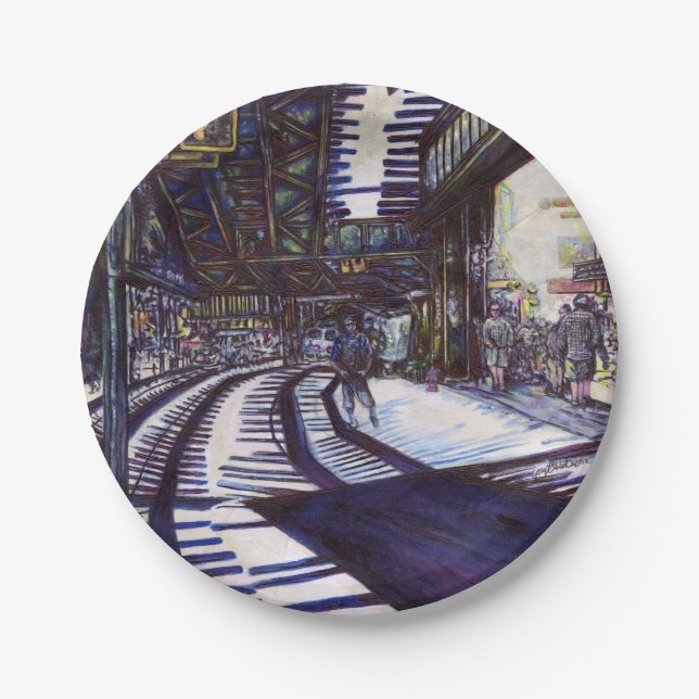 Dusting the Piano Paper Plates (Front)