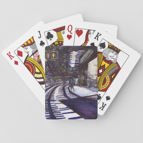 Dusting the Piano Poker Cards