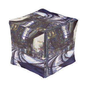 Dusting the Piano Pouf