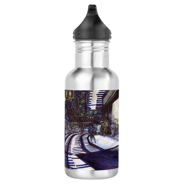 Dusting the Piano Stainless Steel Water Bottle (Right)