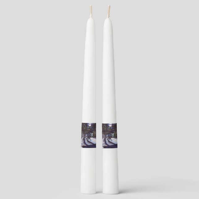 Dusting the Piano Taper Candle (Front)
