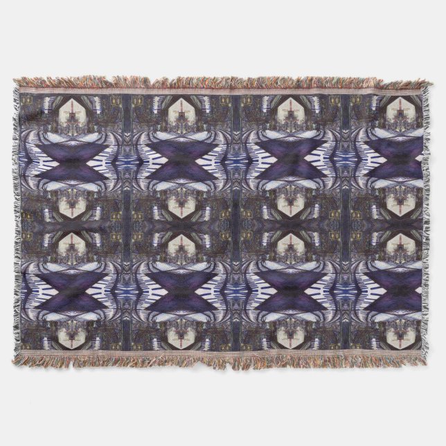 Dusting the Piano Throw Blanket (Front)