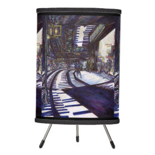 Dusting the Piano Tripod Lamp