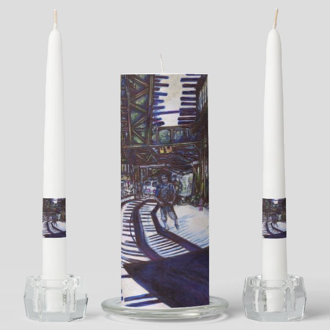 Dusting the Piano Unity Candle Set (Front)