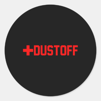 Dustoff Medevac Cross Red Classic Round Sticker