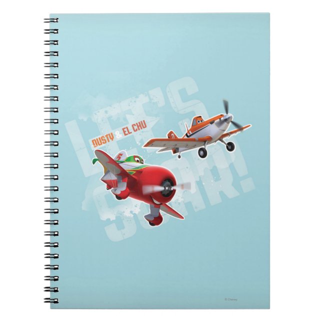 Dusty and El Chu - Let's Soar! Notebook (Front)