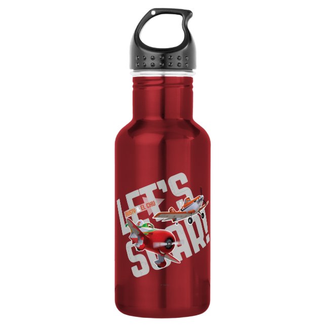 Dusty and El Chu - Let's Soar! Water Bottle (Front)